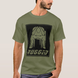 black Rugged Man Holding Head Thinking Man T-Shirt