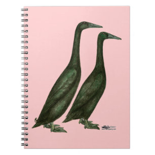 Black Runner Ducks Notebook