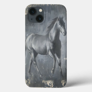 Black Running Stallion iPhone 13 Case