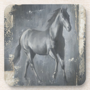 Black Running Stallion Coaster