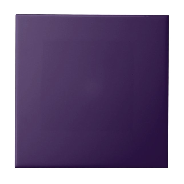 Black Russian, deep purple Ceramic Tile (Front)