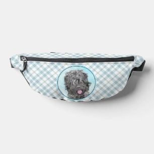 Black Russian Terrier BRT RBT Painting Pet Dog Art Bum Bags