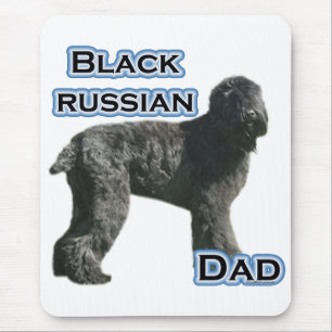 Black Russian Terrier Dad 4 Mouse Pad