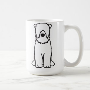 Black Russian Terrier Dog Cartoon Coffee Mug