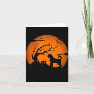 Black Russian Terrier Halloween Blackie Brt Card