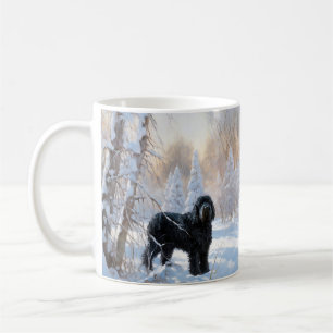 Black Russian Terrier Let It Snow Christmas  Coffee Mug