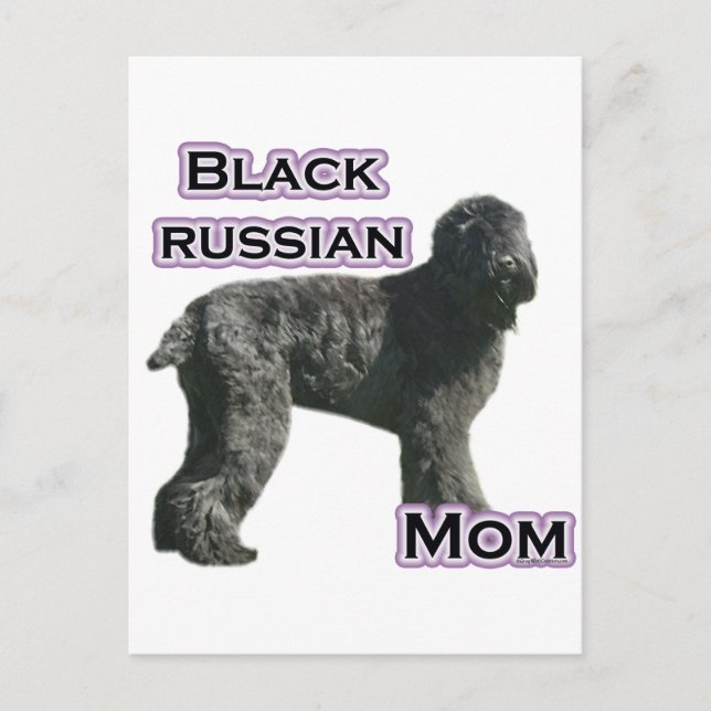 Black Russian Terrier Mum 4 Postcard (Front)