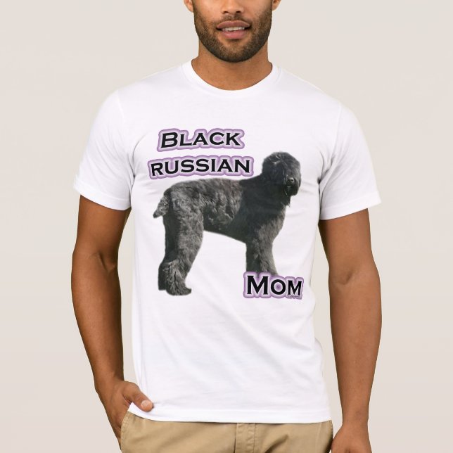Black Russian Terrier Mum 4 T-Shirt (Front)