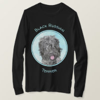 Black Russian Terrier Painting - Cute Original Dog