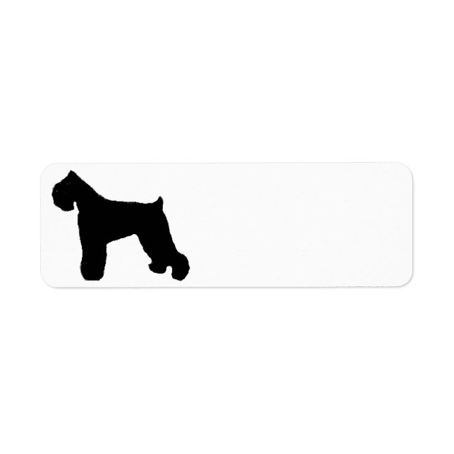 black russian terrier silo return address label (Front)
