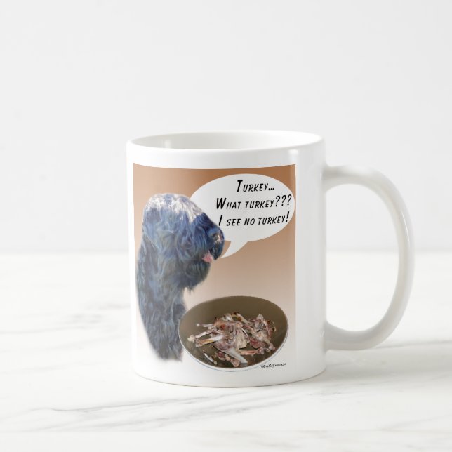 Black Russian Terrier Turkey Coffee Mug (Right)
