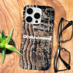 Black Rusty Metal Grunge Photograph iPhone 16 Plus Case
