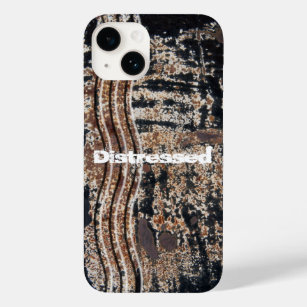 Black Rusty Metal Grunge Photograph Custom Case-Mate iPhone 14 Case
