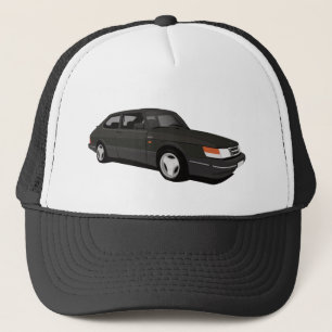 Black Saab 900 Turbo Coupé Trucker Hat