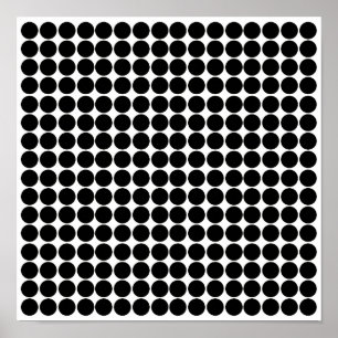 Black Safari Dot Poster