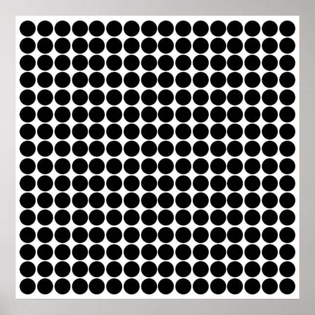 Black Safari Dot Poster (Front)