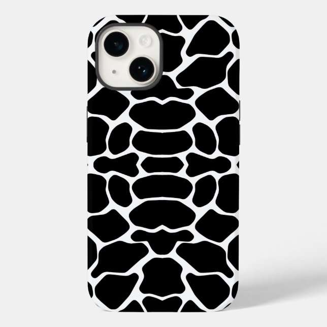Black Safari Giraffe Case-Mate iPhone Case (Back)