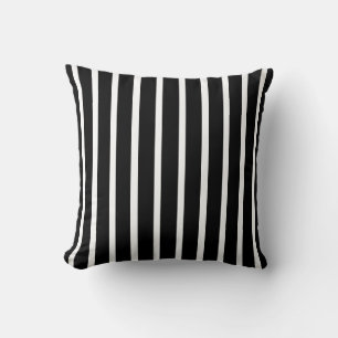 Black Safari Stripe Pillow