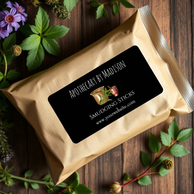 Black | Sage Smudge Sticks Product Labels (Creator Uploaded)