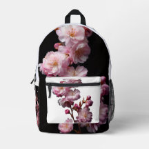 Black Sakura cherry backpack
