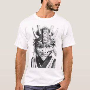 Black Samurai Mask Graphic Tee