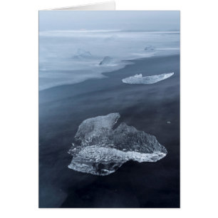 Black sand beach and ice, Iceland