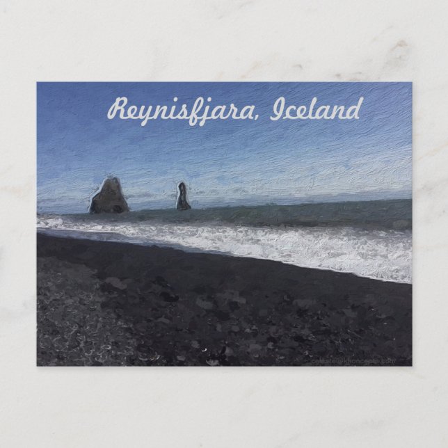 Black Sand Beach, Iceland Postcard (Front)