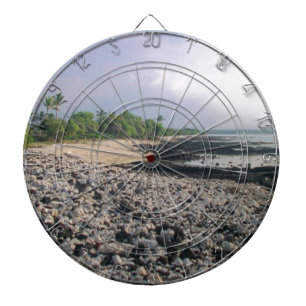 Black Sand Beach in Hawaii Dartboard