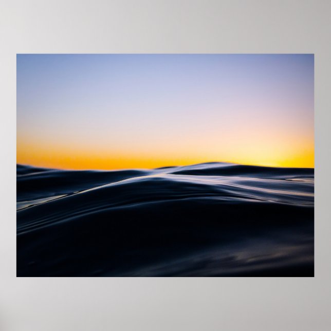 BLACK SAND UNDER ORANGE SKY DURING SUNSET POSTER (Front)
