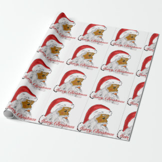 Black Santa Christmas Wrapping Paper