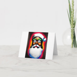 Black Santa Claus Christmas card