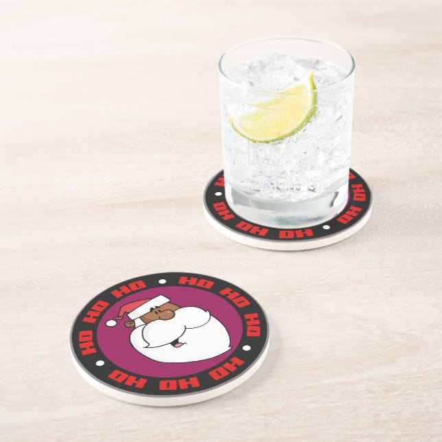 Black Santa Claus Coaster (Side)