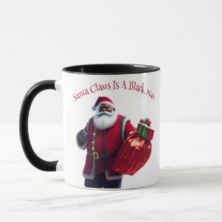 Black Santa Claus Mug