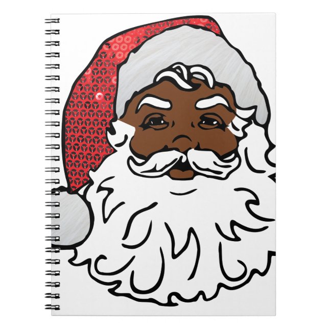 black santa claus notebook (Front)