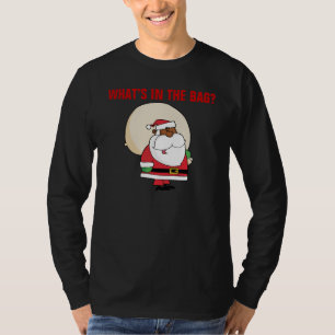 Black Santa Claus with Toy Sack T-Shirt