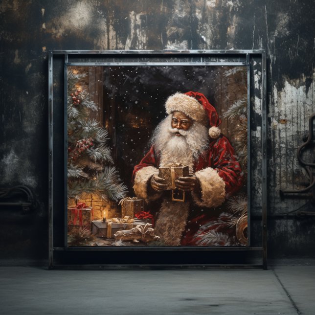 Black Santa in the Giving of Christmas Poster (Creator Uploaded)