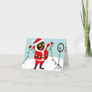 Black Santa LIVE! Holiday Card