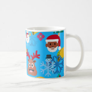 black santa taco christmas coffee mug