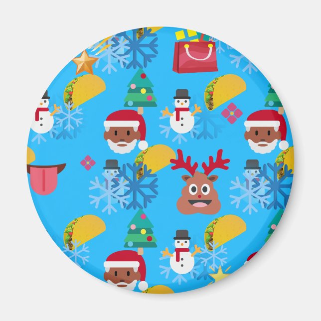 black santa taco christmas magnet (Front)