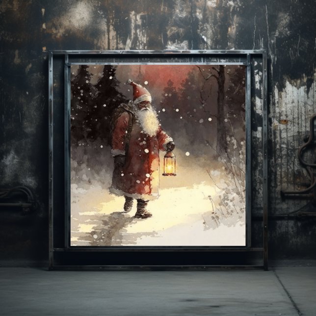 Black Santa's Red Velvet Elegance Poster (Creator Uploaded)