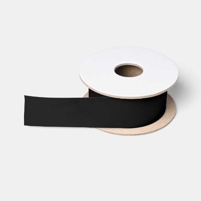 Black Satin Ribbon (Spool)