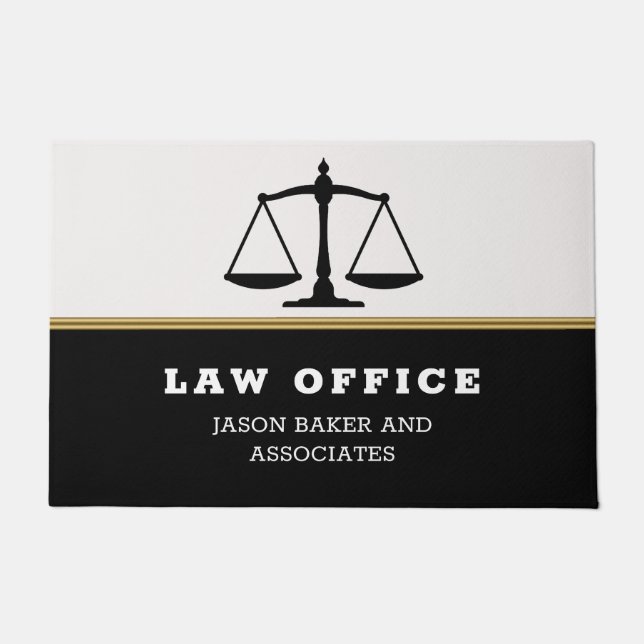 Black Scale Doormat (Front)