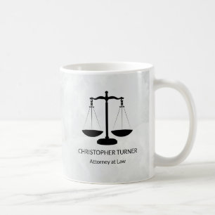 Black Scale of Justice Coffee Mug