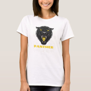 Black Scary Panther T-Shirt