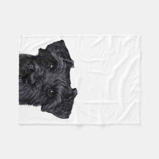 Black Schnauzer Fleece Blanket