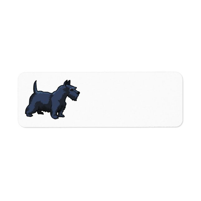 black schnauzer return address label (Front)