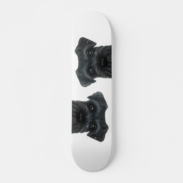 Black Schnauzer Skateboard by miart (Front)