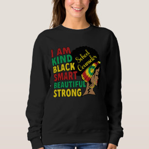 Black School Counselor African American School Cou Sweatshirt