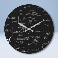 Black School Handwritten Math Equations
