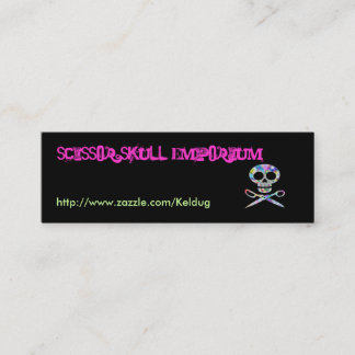 Black Scissor Skull Profile Card